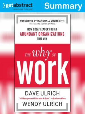 cover image of The Why of Work (Summary)